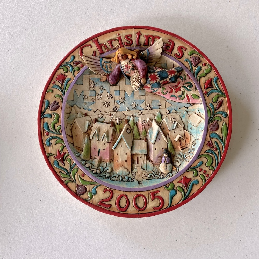 Jim Shore Holiday 2005, hanging 3D plate